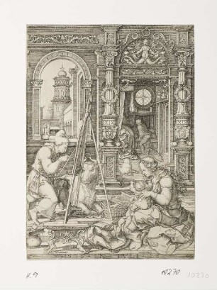 Lucas malt die Madonna