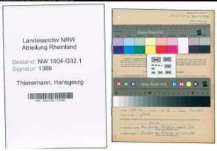 Entnazifizierung Hansgeorg Thienemann , geb. 16.05.1909 (Tiergartendirektor)