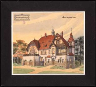 Vereinshaus für einen Ruderverein: Perspektivische Ansicht