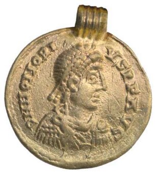 Fundmünze, Solidus, 395 - 402 n. Chr.
