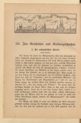 III. Zur Geschichte und Kulturgeschichte