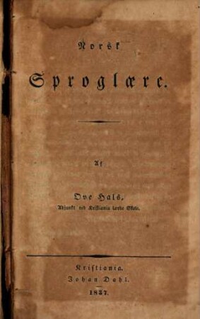 Norsk Sprogläre
