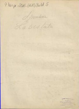 La vestale, 11. Prière