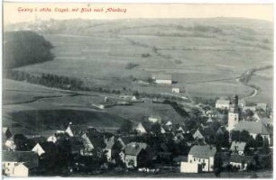 Geising. Blick nach Geising und Altenberg