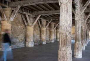 Frankreich. Picardie. Aisne. Fere en Tardenois. Historische Markthalle. Getreidehalle. 16 Jahrhundert