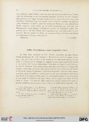 7: Antike Darstellungen einer äsopischen Fabel