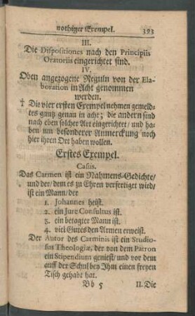 Erstes Exempel