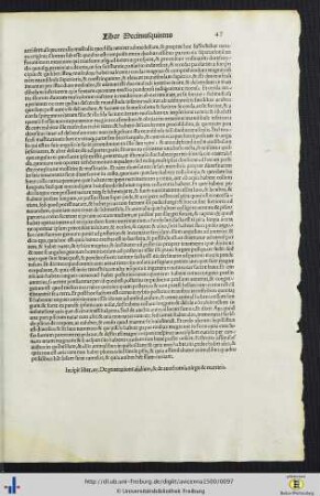Incipit liber decimus quintus…