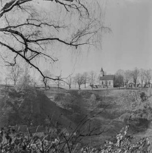 Bautzen : Blick auf den Protschenberg mit Friedhof