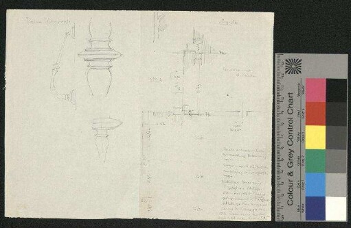 Dekorative Elemente aus der Kathedrale Monreale (Monreale) ; und Gebäudegrundriss aus Segesta