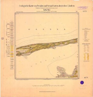 [1270] Leba-See, Geologische Karte von Preußen und benachbarten deutschen Ländern