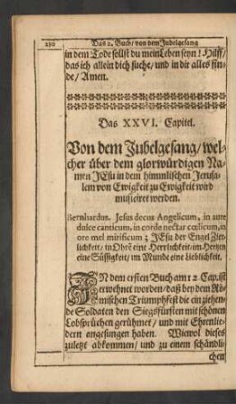 Das XXVI. Capitel.