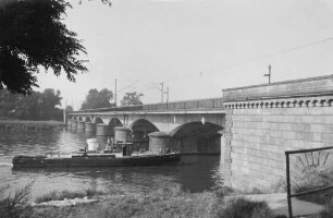 Eisenbahnbrücke Ladenburg Oberwasser