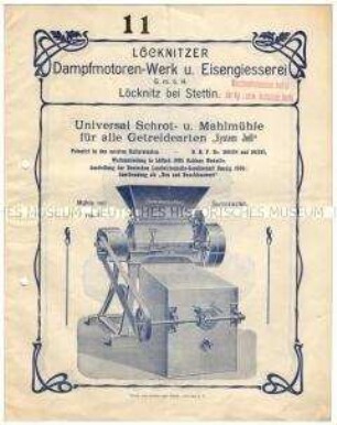 Universal Schrot- u. Mahlmühle für alle Getreidearten "System Joël"