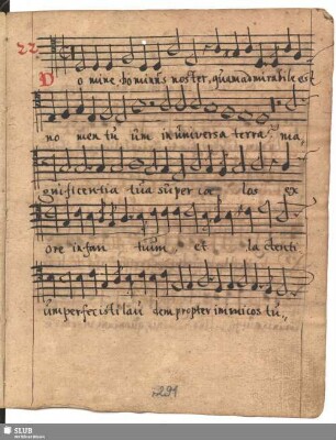 22. Hassler, Hans Leo: Domine Dominus noster