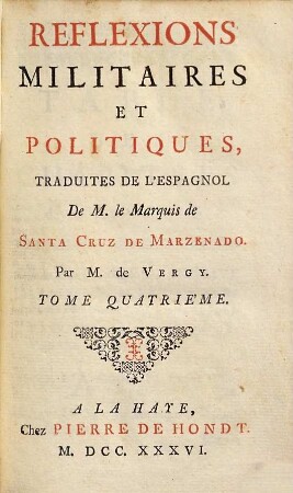 Reflexions Militaires Et Politiques, 4