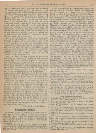 115-120 Literarische Notizen