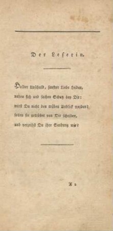 Der Leserin