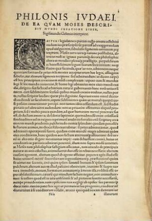 Philonis Ivdaei, Scriptoris Eloqventissimi, Ac Philosophi Svmmi, Lvcvbrationes Omnes quotquot haberi potuerunt