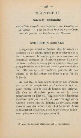Chapitre II. Sociéte annamite