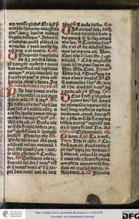In dedicatione ecclesie, super psalmos