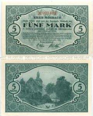 Kreis Mosbach, 5 Mark