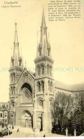 Ansicht der Stadtkirche in Charleville