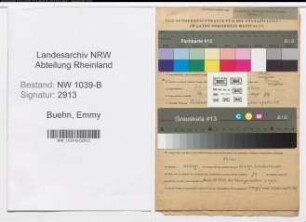 Entnazifizierung Emmy Buehn , geb. 24.03.1902 ()