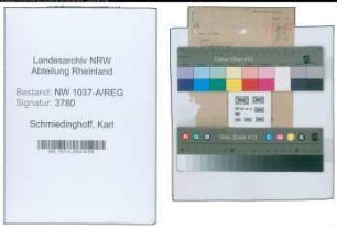 Entnazifizierung Karl Schmiedinghoff , geb. 00.00.0000 (Amtsinspektor)