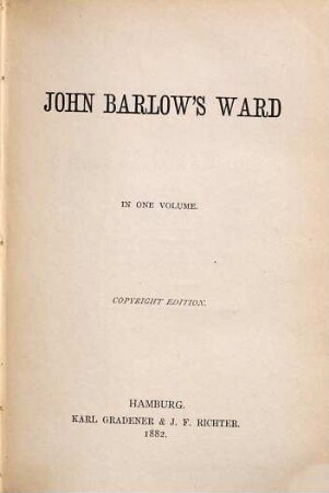 John Barlow's Ward
