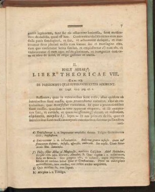 II. Haly Abbas, Liber Theoricae VIII.