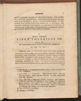 II. Haly Abbas, Liber Theoricae VIII.