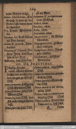110. De Fructibus