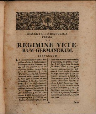 Pavli Hachenbergi Summi Viri Germania Media : Pvblicis Dissertationibvs in Acad. Heidelbergensi Proposita, In qua res mediorum seculorum, quæ à Traiano ad Maximilianum I. fluxere, ex priscis Autoribus recensentur, mores, ritus, leges sacrae, profanaeque ceremoniae illustrantur, dubia obscuraque Scriptorum Germanicorum loca explicantur