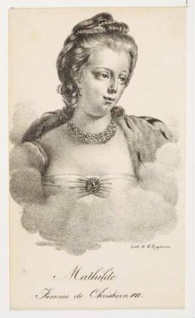 Bildnis von Karoline Mathilde (1751-1775), Königin von Dänemark