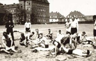 Polizei-Sportverein Mannheim beim Training, August 1929