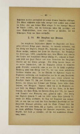 § 14. Die Jungfrau von Orleans (1429-1431)