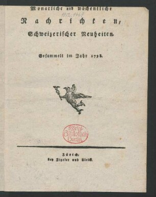 1798, Jenner/Hornung: Monatliche Nachrichten Schweizerischer Neuheiten