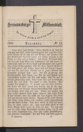 1865. Dezember N°. 12