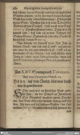 Am XXV. Sontag nach Trinitatis