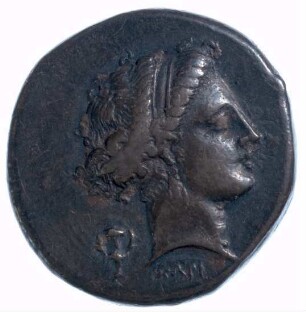 Münze, Didrachme, ca. 325 - 241 v. Chr.