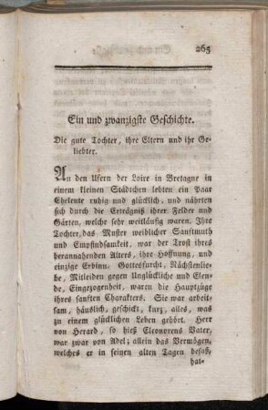 Ein und zwanzigste Geschichte - Drei und zwanzigste Geschichte