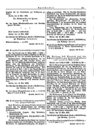Fahrpreisermäßigung zugunsten der Jugendpflege : [Amtlicher Teil]