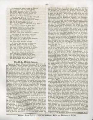 492 Kirchliche Mittheilungen