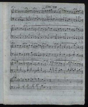[Notenblatt] Tab. VIII – Tab. VII