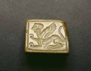 Tabloid: Sphinx (Seite A) und Löwe (Seite B)