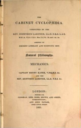 A treatise on mechanics