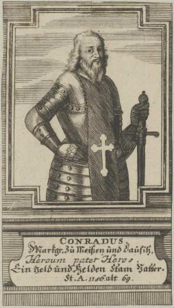 Bildnis von Conradvs, Markgraf zu Meißen