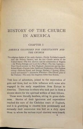 The Church in America : With Map