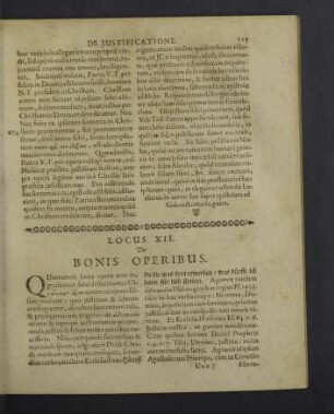 Locus XII. De bonis operibus.
